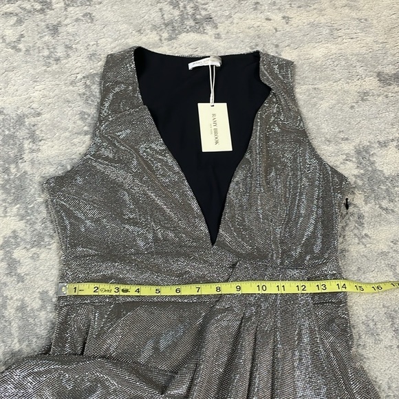 NWT Ramy Brook Evening Capsule Cocktail Dress in Rose Gold Plunge Neck Sz 8 - Picture 10 of 15